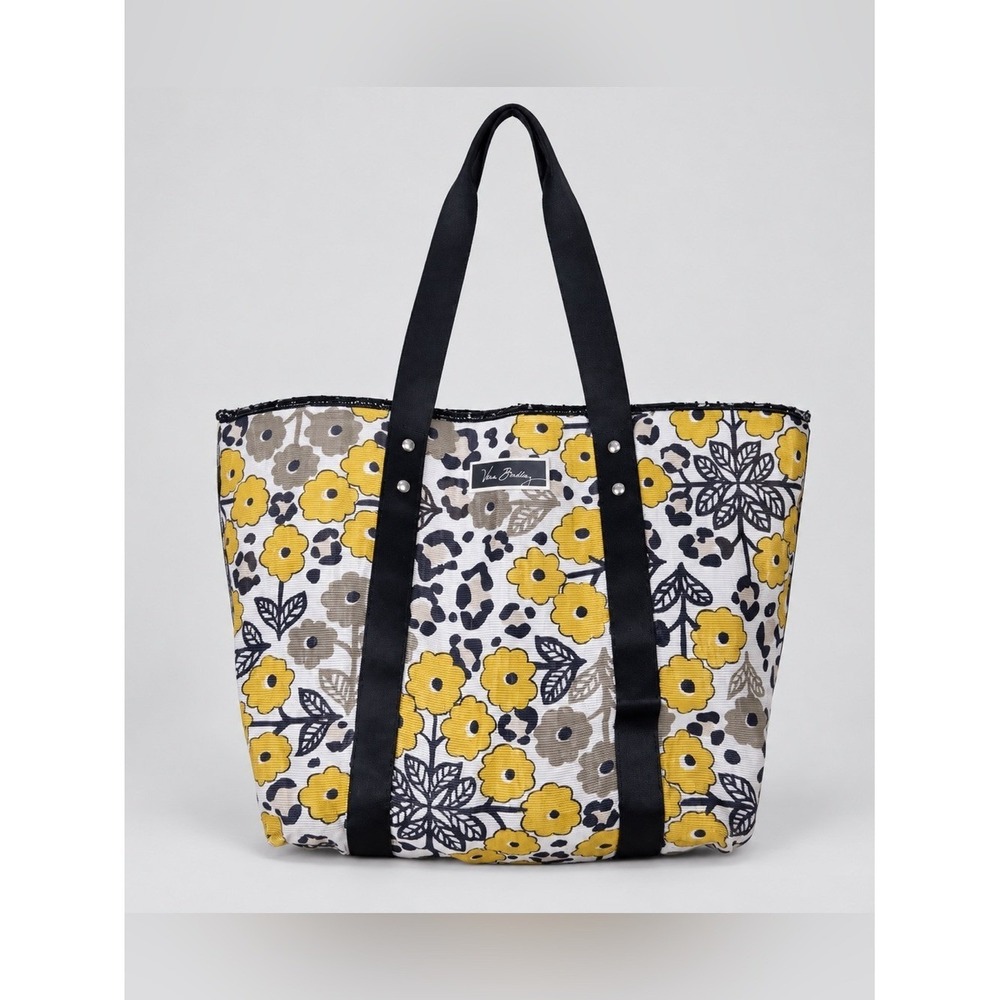 Vera Bradley Go Wild Tote Bag Large Bohemian Floral Beach Coastal Euro Summer